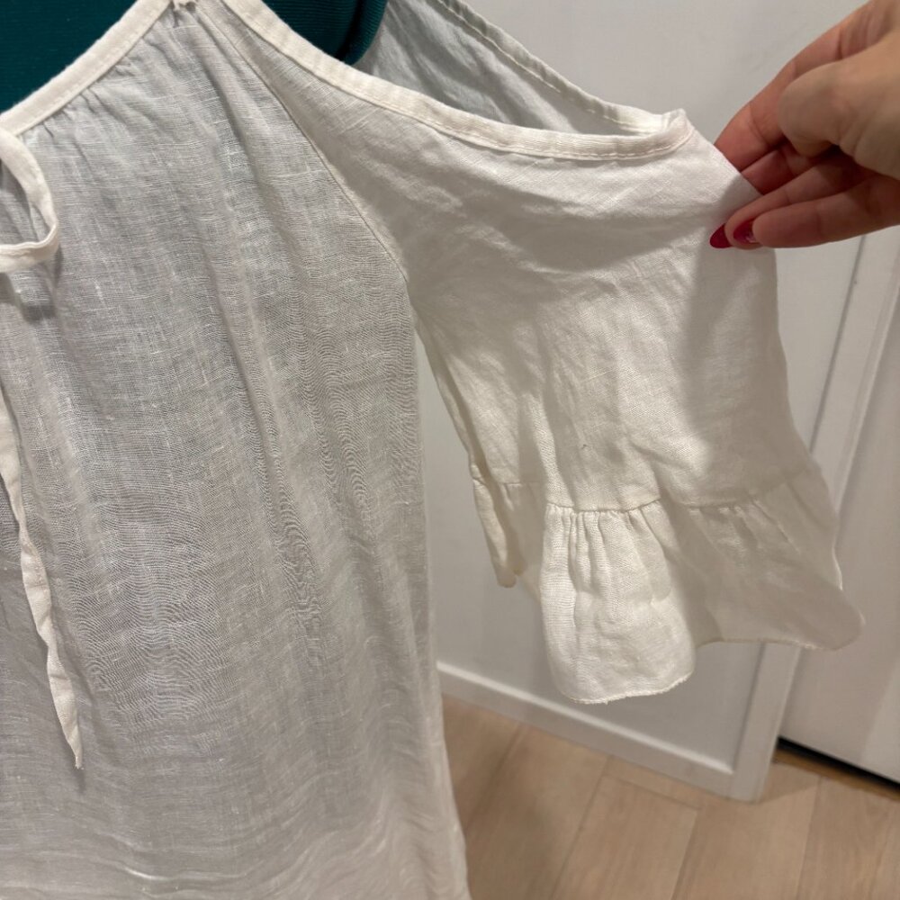 White linen dress made in Italy - Picture 2 of 3